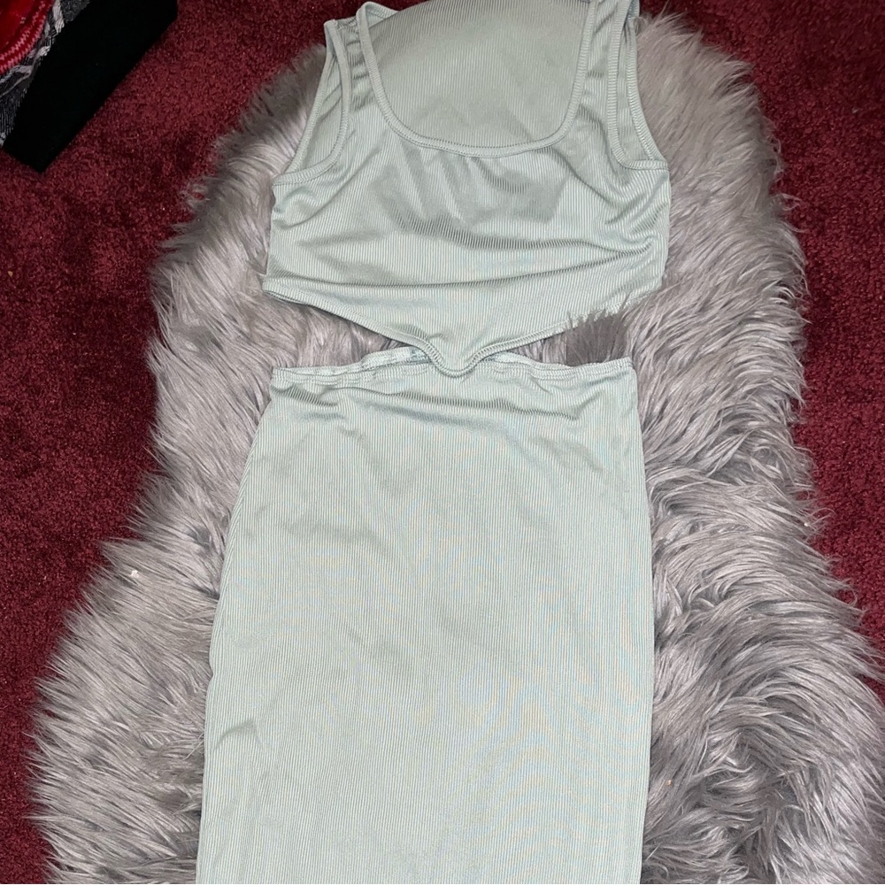 Midi Light Green Dress